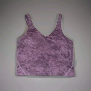 Oalka Sports Bra Womens XL‎ Longline Padded Crop Tank Top Yoga Workout Fitness